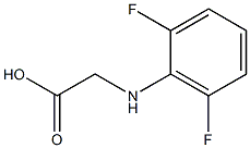 2-[(2,6-difluorophenyl)amino]acetic acid Struktur