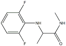 2-[(2,6-difluorophenyl)amino]-N-methylpropanamide Struktur