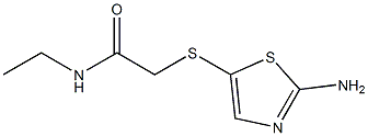 2-[(2-amino-1,3-thiazol-5-yl)thio]-N-ethylacetamide Struktur