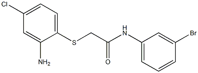 2-[(2-amino-4-chlorophenyl)sulfanyl]-N-(3-bromophenyl)acetamide Struktur