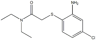 2-[(2-amino-4-chlorophenyl)sulfanyl]-N,N-diethylacetamide Struktur