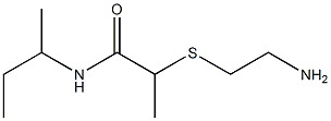 2-[(2-aminoethyl)sulfanyl]-N-(butan-2-yl)propanamide Struktur