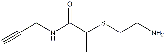 2-[(2-aminoethyl)sulfanyl]-N-(prop-2-yn-1-yl)propanamide Struktur