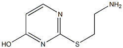 2-[(2-aminoethyl)sulfanyl]pyrimidin-4-ol Struktur