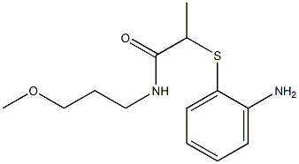 2-[(2-aminophenyl)sulfanyl]-N-(3-methoxypropyl)propanamide Struktur