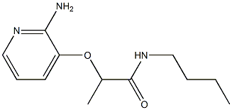 2-[(2-aminopyridin-3-yl)oxy]-N-butylpropanamide Struktur