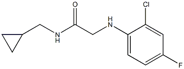 2-[(2-chloro-4-fluorophenyl)amino]-N-(cyclopropylmethyl)acetamide Struktur