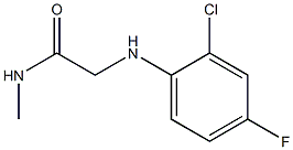 2-[(2-chloro-4-fluorophenyl)amino]-N-methylacetamide Struktur