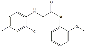 2-[(2-chloro-4-methylphenyl)amino]-N-(2-methoxyphenyl)acetamide Struktur