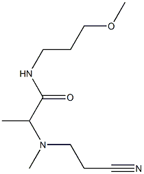 2-[(2-cyanoethyl)(methyl)amino]-N-(3-methoxypropyl)propanamide Struktur