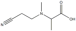 2-[(2-cyanoethyl)(methyl)amino]propanoic acid Struktur