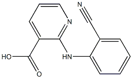 2-[(2-cyanophenyl)amino]pyridine-3-carboxylic acid Struktur