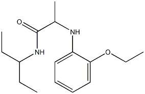 2-[(2-ethoxyphenyl)amino]-N-(pentan-3-yl)propanamide Struktur