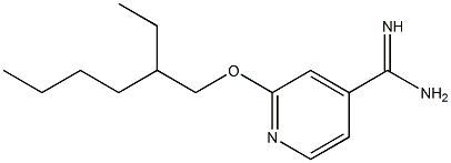 2-[(2-ethylhexyl)oxy]pyridine-4-carboximidamide Struktur