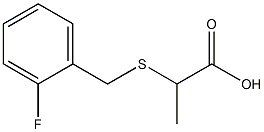 2-[(2-fluorobenzyl)thio]propanoic acid Struktur