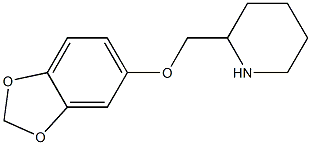 2-[(2H-1,3-benzodioxol-5-yloxy)methyl]piperidine Struktur