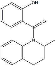 2-[(2-methyl-1,2,3,4-tetrahydroquinolin-1-yl)carbonyl]phenol Struktur