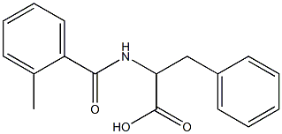 2-[(2-methylbenzoyl)amino]-3-phenylpropanoic acid Struktur