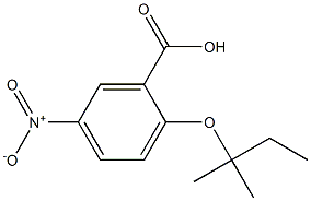 2-[(2-methylbutan-2-yl)oxy]-5-nitrobenzoic acid Struktur