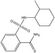 2-[(2-methylcyclohexyl)sulfamoyl]benzene-1-carbothioamide Struktur