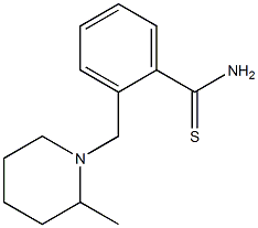 2-[(2-methylpiperidin-1-yl)methyl]benzenecarbothioamide Struktur