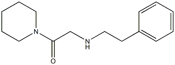 2-[(2-phenylethyl)amino]-1-(piperidin-1-yl)ethan-1-one Struktur