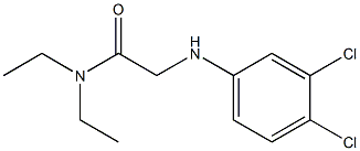 2-[(3,4-dichlorophenyl)amino]-N,N-diethylacetamide Struktur