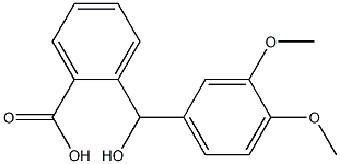 2-[(3,4-dimethoxyphenyl)(hydroxy)methyl]benzoic acid Struktur