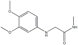 2-[(3,4-dimethoxyphenyl)amino]-N-methylacetamide Struktur