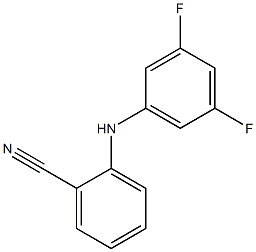 2-[(3,5-difluorophenyl)amino]benzonitrile Struktur