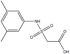 2-[(3,5-dimethylphenyl)sulfamoyl]acetic acid Struktur