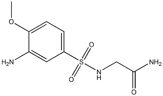 2-[(3-amino-4-methoxybenzene)sulfonamido]acetamide Struktur