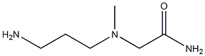 2-[(3-aminopropyl)(methyl)amino]acetamide Struktur