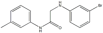 2-[(3-bromophenyl)amino]-N-(3-methylphenyl)acetamide Struktur