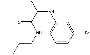 2-[(3-bromophenyl)amino]-N-butylpropanamide Struktur