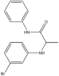 2-[(3-bromophenyl)amino]-N-phenylpropanamide Struktur