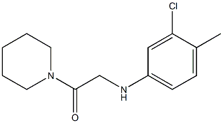 2-[(3-chloro-4-methylphenyl)amino]-1-(piperidin-1-yl)ethan-1-one Struktur