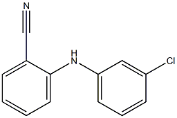 2-[(3-chlorophenyl)amino]benzonitrile Struktur