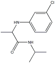 2-[(3-chlorophenyl)amino]-N-(propan-2-yl)propanamide Struktur