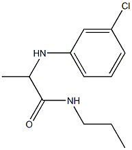 2-[(3-chlorophenyl)amino]-N-propylpropanamide Struktur