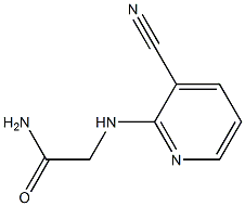 2-[(3-cyanopyridin-2-yl)amino]acetamide Struktur