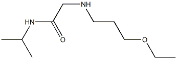 2-[(3-ethoxypropyl)amino]-N-(propan-2-yl)acetamide Struktur