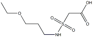 2-[(3-ethoxypropyl)sulfamoyl]acetic acid Struktur