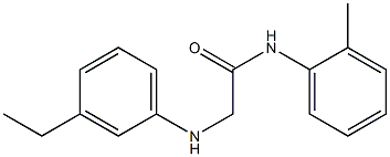 2-[(3-ethylphenyl)amino]-N-(2-methylphenyl)acetamide Struktur