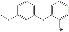 2-[(3-methoxyphenyl)sulfanyl]aniline Struktur