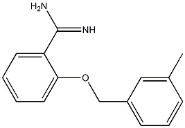 2-[(3-methylbenzyl)oxy]benzenecarboximidamide Struktur