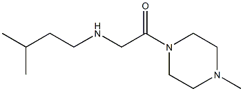 2-[(3-methylbutyl)amino]-1-(4-methylpiperazin-1-yl)ethan-1-one Struktur