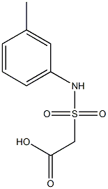 2-[(3-methylphenyl)sulfamoyl]acetic acid Struktur