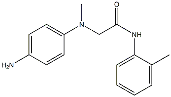 2-[(4-aminophenyl)(methyl)amino]-N-(2-methylphenyl)acetamide Struktur