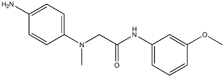 2-[(4-aminophenyl)(methyl)amino]-N-(3-methoxyphenyl)acetamide Struktur